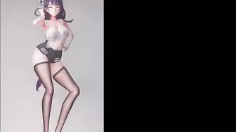 Genshin Impact - Thick Raiden In Sexy Shorts And Stockings Dancing (3D HENTAI)