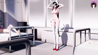 Sexy Nude Nurse Dancing In Hot Stockings (3D HENTAI)