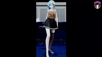 Sexy Miku In Hot Skirt Dancing (3D HENTAI)