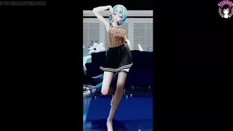 Sexy Miku In Hot Skirt Dancing (3D HENTAI)