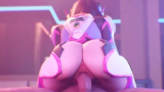 Overwatch 3D PORN - D.Va Riding Big Cock (Sweet Intense Sex Fucking her rich Creamy Pussy) DominotheCat