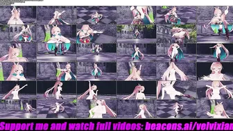 Mumei - Cute Dance + Gradual Undressing (3D HENTAI)