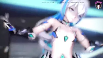 Sexy Teen Android Dancing + Gradual Undressing (3D HENTAI)