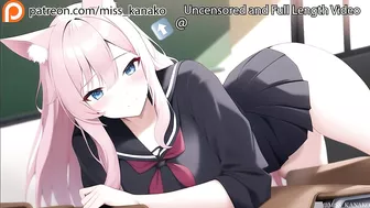 [ASMR Audio & Video] Catgirl Student needs help studying she repays you!