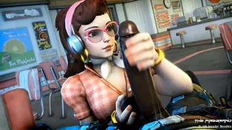 D.va's Handjob - Overwatch BBC Hentai