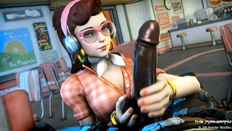 D.va's Handjob - Overwatch BBC Hentai