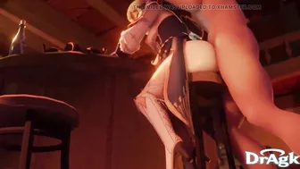 Jean Gunnhildr From genshin impact gets fucked in public at a bar Diluc Aether anal gape creampie 3D Animation hentai 60FPS HD