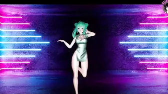 Sexy Miku In Hot Chinese Dress Dancing + Gradual Undressing (3D HENTAI)