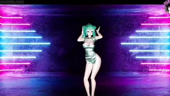 Sexy Miku In Hot Chinese Dress Dancing + Gradual Undressing (3D HENTAI)