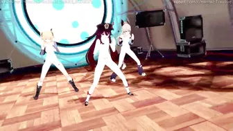 Genshin Impact: [MMD] Kesha - TIMBER (Layla, Kirara, Mona, Fischl, Yoimiya, Hu Tao, Xinyan)