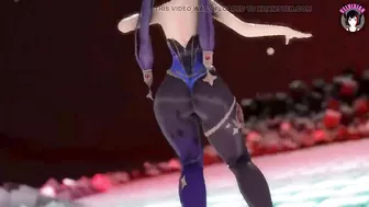 Genshin Impact - Thick Mona - Dancing In Sexy Pantyhose (3D HENTAI)