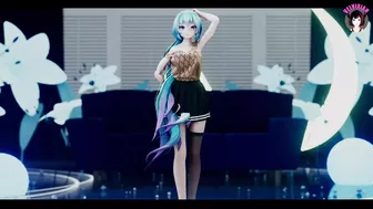 Adult Miku - Dancing In Sexy Skirt + Gradual Undressing (3D HENTAI)