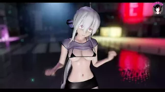 Haku Dancing In Sexy Short Skirt + Gradual Undressing (3D HENTAI)