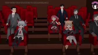 Fingering Teens Pussy Using Invisible Suit In The Cinema (3D HENTAI)