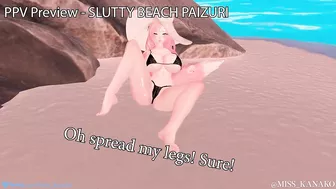 Getting Fucked Hard in a Tiny Bikini. Beach Date Gone Wrong! Vtuber Kanako gets a tan!