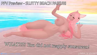 Getting Fucked Hard in a Tiny Bikini. Beach Date Gone Wrong! Vtuber Kanako gets a tan!