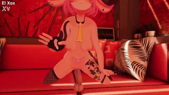 el XoX VTuber Fucks Herself with a Dildo Toy