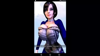 Elizabeth Sends a Message Bouncing Her Perfect Tits As She Walks