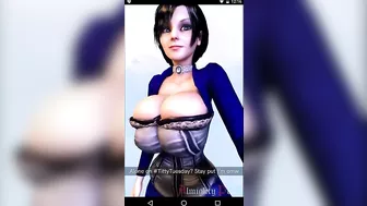 Elizabeth Sends a Message Bouncing Her Perfect Tits As She Walks