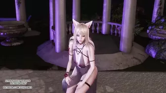 [MMD] JISOO - FLOWER Ahri Sexy Kpop Dance League of Legends Uncensored Hentai 4K 60FPS