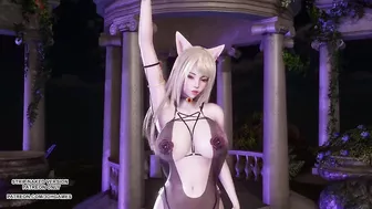 [MMD] JISOO - FLOWER Ahri Sexy Kpop Dance League of Legends Uncensored Hentai 4K 60FPS