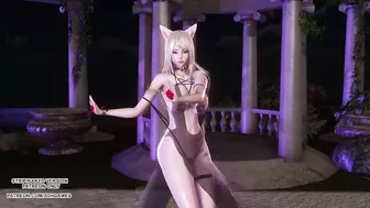 [MMD] JISOO - FLOWER Ahri Sexy Kpop Dance League of Legends Uncensored Hentai 4K 60FPS