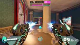 Dva gets double penetrated by Genji and Reinhardt