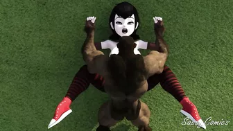 Mavis Dracula Fucked Hard by Monster on Public golf course