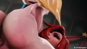 Miss fortune x Sona futanari (blackjr) [league of legends ]