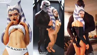 Ahsoka Blacked PMV SplitScreen