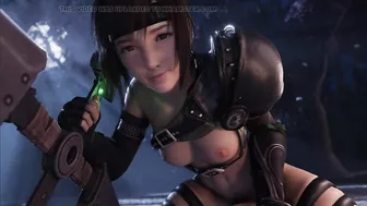 Yuffie and kisaragi ( final fantasy ) have a blowjob and fuck