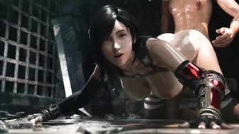 Tifa ( final fantasy ) have sex in doggy position and jerks her big boobs