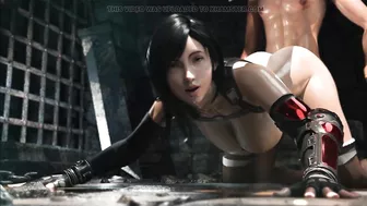 Tifa ( final fantasy ) have sex in doggy position and jerks her big boobs