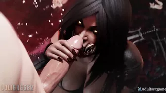 Mileena gets a cum facial [Mortal Kombat]