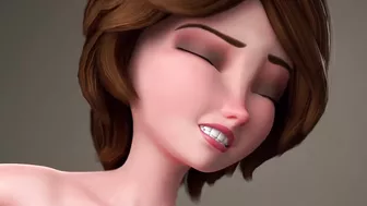 Cassy ( Big hero 6 ) have anal sex and gets cummed