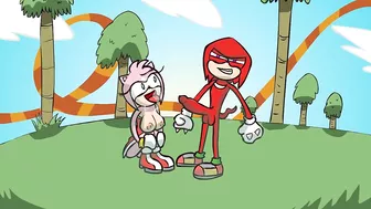 Amy x Knuckles Fucking! Rule34