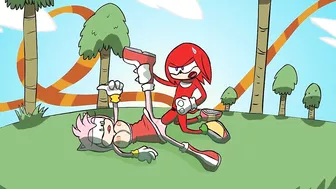 Amy x Knuckles Fucking! Rule34