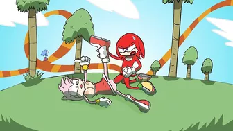 Amy x Knuckles Fucking! Rule34