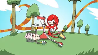 Amy x Knuckles Fucking! Rule34