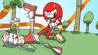 Amy x Knuckles Fucking! Rule34