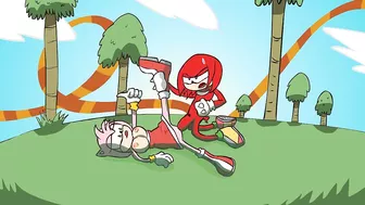 Amy x Knuckles Fucking! Rule34