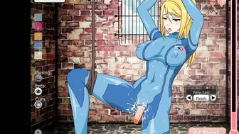 Samus Aran tied up being fucked by big thick tentacles game gameplay