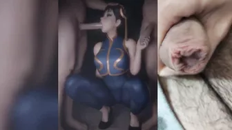 Chun Li Blowjob and Anal Hentai