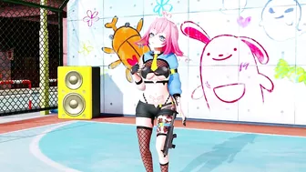 MMD Hentai 3D VTuber el_XoX Strips to "Tomboy"