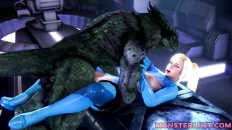 Blonde Teen Gets Her Pussy Destroyed By An Alien - 3D Monster Hentai