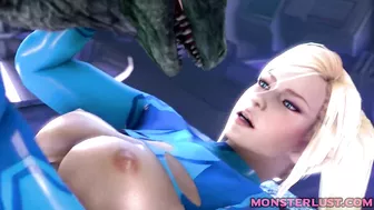 Blonde Teen Gets Her Pussy Destroyed By An Alien - 3D Monster Hentai