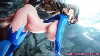 Watch This Blonde Slut Get Her Pussy Destroyed By A Monster - 3D Hentai