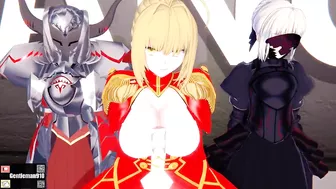 【KKS／MMD】【I'm ill】 モードレッド ネロ・クラウディウス セイバーオルタ【Fate/Grand Order】