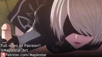 2b really enjoys teasing 9s with her hands!