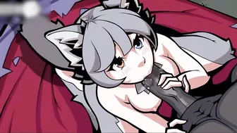 Furry Fox Sucks Cock and Gets Facial - Uncensored Cartoon Hentai